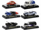 Detroit Muscle Set of 6 Cars IN DISPLAY CASES Release 66 Limited Edition 1/64 Diecast Model Cars M2 Machines 32600-66