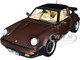 1987 Porsche 911 Turbo Targa 3 3 Convertible Brown Metallic with Black Top 1/18 Diecast Model Car Norev 187665