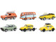 Club Vee V Dub Set of 6 pieces Series 16 1/64 Diecast Model Cars Greenlight 36070SET