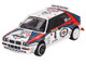 Lancia Delta HF Integrale Evoluzione Martini Racing 1992 Rally MonteCarlo 4 Piece Set 1/64 Diecast Models True Scale Miniatures MGTS0002