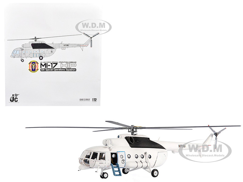 Mil Mi 17 HIP Helicopter US Air Force Special Operation Command AFSOC 6th Special Operations Squadron 2012 1/72 Diecast Model JC Wings JCW-72-MI17-002