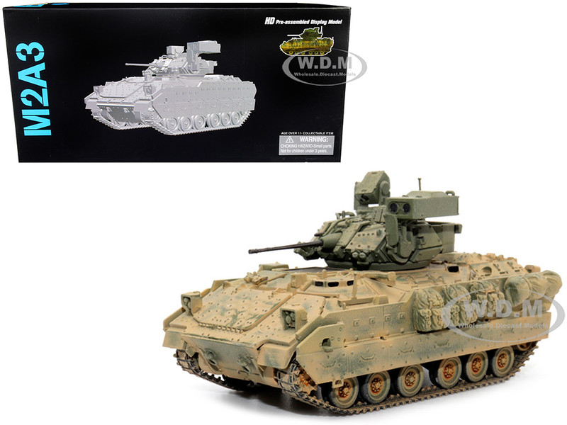 United States M2A3 Bradley IFV Infantry Fighting Vehicle Olive Drab Dusty Version NEO Dragon Armor Series 1/72 Plastic Model Dragon Models 63122