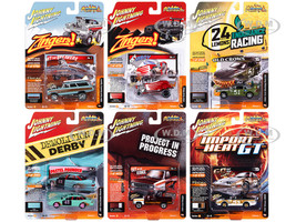 Street Freaks 2023 Set B of 6 Cars Release 1 1/64 Diecast Model Cars Johnny Lightning JLSF025B