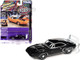 1969 Dodge Charger Daytona Black with White Tail Stripe MCACN Muscle Car and Corvette Nationals Limited Edition to 4236 pieces Worldwide Muscle Cars USA Series 1/64 Diecast Model Car Johnny Lightning JLMC031-JLSP288B