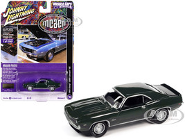 1969 Chevrolet COPO Camaro RS Fathom Green Metallic MCACN Muscle Car and Corvette Nationals Limited Edition to 4140 pieces Worldwide Muscle Cars USA Series 1/64 Diecast Model Car Johnny Lightning JLMC031-JLSP292B