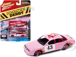 1997 Ford Crown Victoria 43 Faded Demo Derby Pink Demolition Derby Limited Edition to 3900 pieces Worldwide Street Freaks Series 1/64 Diecast Model Car Johnny Lightning JLSF025-JLSP296A