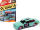 1997 Ford Crown Victoria 43 Fade Demo Derby Teal Demolition Derby Limited Edition to 3900 pieces Worldwide Street Freaks Series 1/64 Diecast Model Car Johnny Lightning JLSF025-JLSP296B