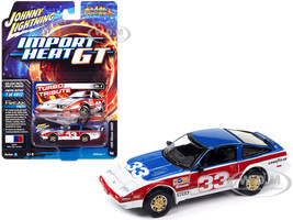 1985 Nissan 300ZX 33 Red White and Blue Turbo Tribute Import Heat GT Limited Edition to 4812 pieces Worldwide Street Freaks Series 1/64 Diecast Model Car Johnny Lightning JLSF025-JLSP298A