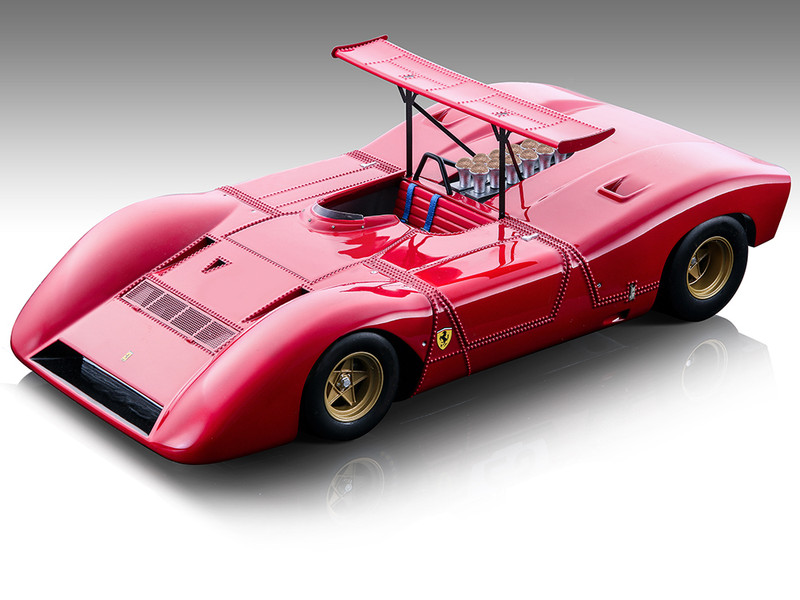 Ferrari 612 Can Am Rosso Corsa Red Press Version 1968 Mythos Series Limited Edition to 100 pieces Worldwide 1/18 Model Car Tecnomodel TM18-250A