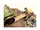 4X4 Mechanic Figure 2 with Board Accessory for 1/18 Scale Models American Diorama AD18012