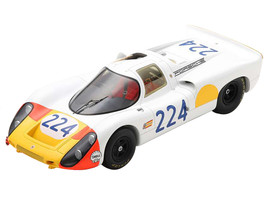 Porsche 907 224 Vic Elford  Umberto Maglioli Winner Targa Florio 1968 with Acrylic Display Case 1/18 Model Car Spark 18S689