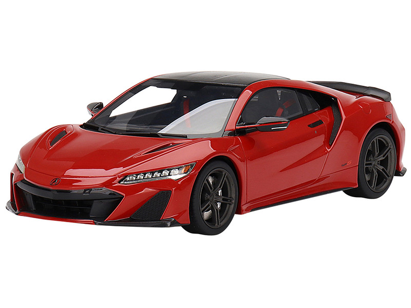 2022 Acura NSX Type S Curva Red with Carbon Top 1/18 Model Car Top Speed TS0422
