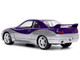 1995 Nissan Skyline GT R BCNR33 Purple and Silver Metallic Fast & Furious Series 1/32 Diecast Model Car Jada