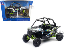 Polaris RZR XP 1000 Dune Buggy White Lightning and Bright Green 1/18 Diecast Model New Ray 57593C