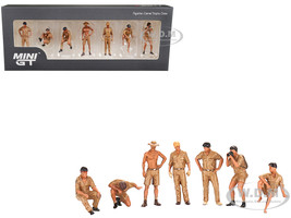 Camel Trophy Crew 7 Piece Diecast Figure Set for 1/64 Scale Models True Scale Miniatures MGTAC17