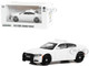2022 Dodge Charger Pursuit Police Car White with Light Bar Hot Pursuit Hobby Exclusive Series 1/64 Diecast Model Car Greenlight GL43002L