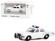 1980 1989 Dodge Diplomat Police Unmarked White with Light Bar Hot Pursuit Hobby Exclusive Series 1/64 Diecast Model Car Greenlight GL43006L