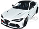 2022 Alfa Romeo Guilia GTA Blanco Trofeo White Metallic Carbon Top 1/18 Diecast Model Car Solido S1806903