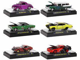 Auto Meets Set of 6 Cars IN DISPLAY CASES Release 69 Limited