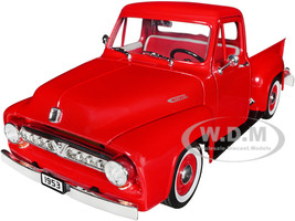 1953 Ford F-100 Pickup Truck Red 1/18 Diecast Model Car Road Signature 92148
