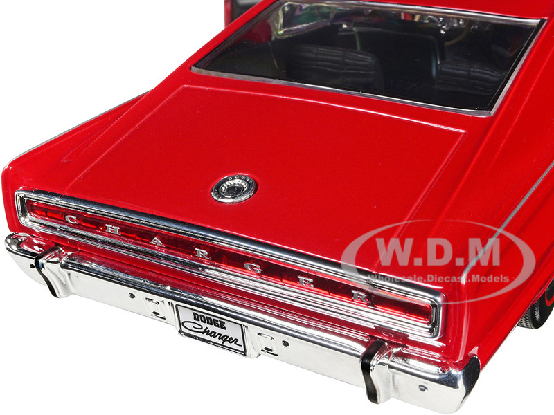 1966 Dodge Charger Red 1/18 Diecast Model Car Road Signature