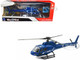 Eurocopter AS350 Helicopter Blue Metallic Police Sky Pilot Series 1/43 Diecast Model New Ray 26093A