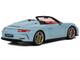 2019 Porsche 911 991 2 Speedster Light Blue with Red Interior 1/18 Model Car GT Spirit GT408
