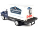 1957 Chevrolet Box Truck Dark Blue with White Top BFGoodrich 1/87 (HO) Scale Model Classic Metal Works 30648