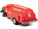 1954 Ford Tanker Truck Red and Green Conoco 1/87 (HO) Scale Model Classic Metal Works 30649