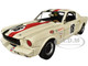 1965 Shelby GT350R #18 Cream with Red and Green Stripes Pedro Rodriguez Limited Edition to 378 pieces Worldwide 1/18 Diecast Model Car ACME A1801871