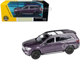 Mercedes Maybach GLS 600 Purple Metallic with Sunroof 1/64 Diecast Model Car Paragon Models PA-55308