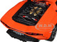 Lamborghini Countach LPI 800 4 Orange with Red Interior Special Edition 1/18 Diecast Model Car Maisto 31459OR