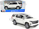 2021 Chevrolet Tahoe White with Sunroof Special Edition 1/26 Diecast Model Car Maisto 31533WH 2021 Chevrolet Tahoe White with Sunroof Special Edition 1/26 Diecast Model Car Maisto 31533WH