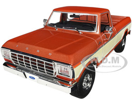 1979 Ford F 150 Ranger Pickup Truck Brown Metallic and Cream Special Edition 1/18 Diecast Model Car Maisto 31462BRN