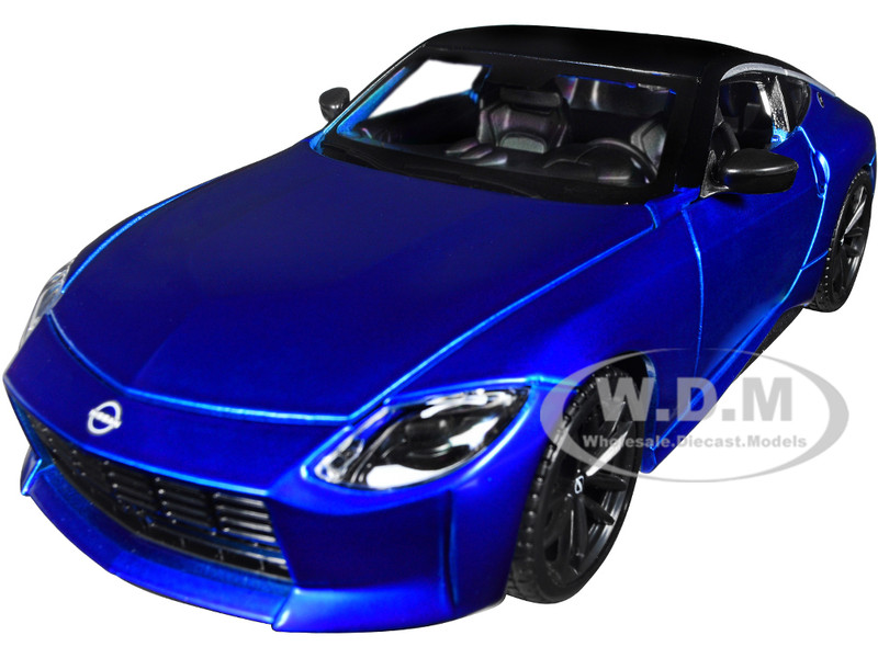 2023 Nissan Z Blue Metallic with Black Top Special Edition Series 1/24 Diecast Model Car Maisto 32904BL