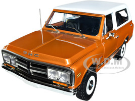 1971 GMC Jimmy Orange Metallic with White Top Dealer Ad Truck Limited Edition to 948 pieces Worldwide 1/18 Diecast Model Car ACME A1807710