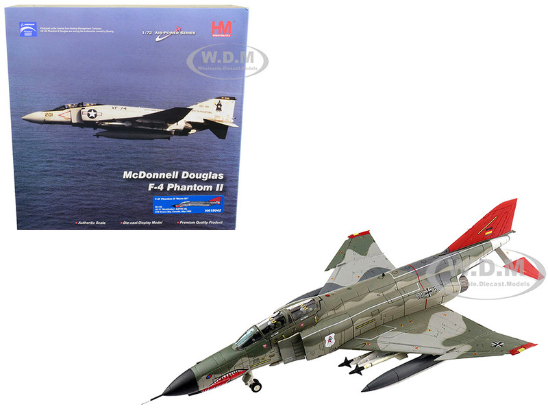 McDonnell Douglas F 4F Phantom II Norm 81 Fighter Aircraft JG 71 Richthofen GAFTIC 86 CFB Goose Bay Canada May 1986 Air Power Series 1/72 Diecast Model Hobby Master HA19042