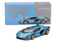Lamborghini Sian FKP 37 Blu Aegir Blue Metallic Limited Edition to 6960 pieces Worldwide 1/64 Diecast Model Car True Scale Miniatures MGT00573
