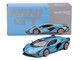 Lamborghini Sian FKP 37 Blu Aegir Blue Metallic Limited Edition to 6960 pieces Worldwide 1/64 Diecast Model Car Mini GT MGT00573