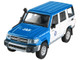2014 Toyota Land Cruiser 76 RHD Right Hand Drive Blue and White Japan Automobile Federation 1/64 Diecast Model Car Paragon Models PA-65317