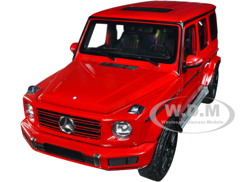 2020 Mercedes Benz AMG G Class Red with Sunroof 1/18 Diecast Model Car Minichamps 110037101
