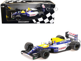 Williams Renault FW14B #6 Riccardo Patrese Canon F1 Formula One World Championship 1992 with Driver Limited Edition to 200 pieces Worldwide 1/18 Diecast Model Car Minichamps 110920006