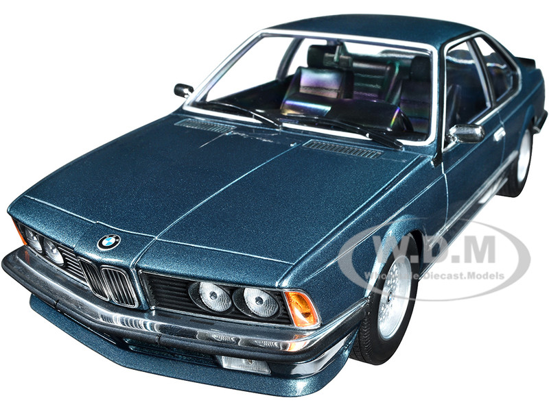 1982 BMW 635 CSi Petrol Blue Metallic 1/18 Diecast Model Car Minichamps 155028108
