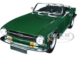 1969 Triumph TR6 Convertible Dark Green Limited Edition to 504 pieces Worldwide 1/18 Diecast Model Car Minichamps 155132036