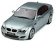 2008 BMW M5 E60 Phase 2 Silverstone Gray Metallic with Red Interior Limited Edition to 4000 pieces Worldwide 1/18 Model Car Otto Mobile OT426