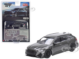Audi ABT RS6 R Daytona Gray Metallic Limited Edition to 1800 pieces Worldwide 1/64 Diecast Model Car True Scale Miniatures MGT00479
