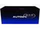 McLaren Speedtail Frozen Blue Metallic with Black Top and Suitcase Accessories 1/18 Model Car Autoart 76086