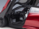 McLaren Speedtail Volcano Red Metallic with Black Top and Suitcase Accessories 1/18 Model Car Autoart 76087