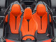 McLaren Speedtail Volcano Orange Metallic with Black Top and Suitcase Accessories 1/18 Model Car Autoart 76088