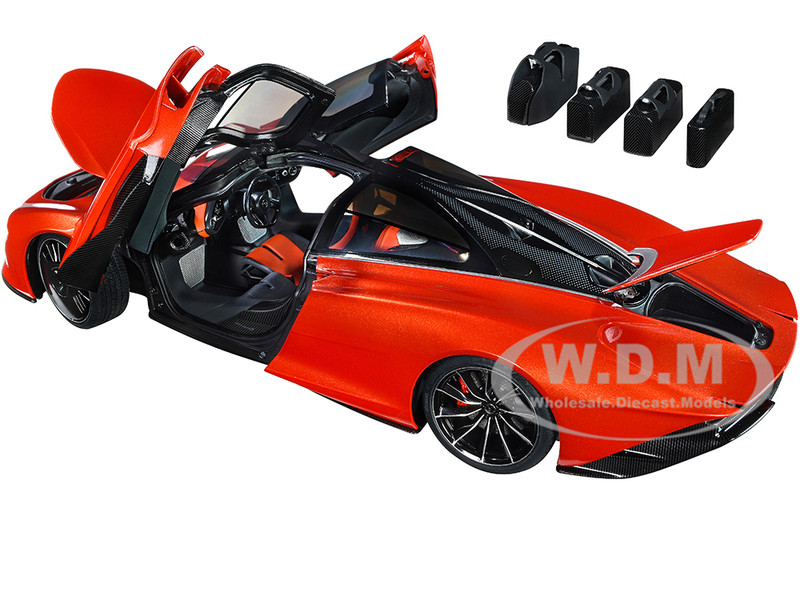 McLaren Speedtail Volcano Orange Metallic with Black Top and